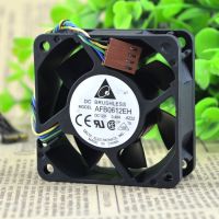 【cw】 Original DELTA AFB0612EH 6CM 12V 0.48A 6025 4 wire ball bearing cooling fan ！