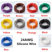 5เมตร24awg สายซิลิโคนที่มีความยืดหยุ่นอุณหภูมิสูงสายทองแดงกระป๋อง