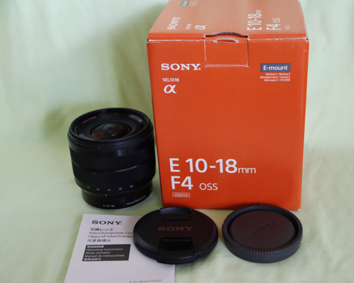 Sony E 10-18mm F4 10-18 มม. F4 OSS for E Mount lens in Box, (15