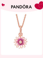 สร้อยคอทองคำ แพนดอร่า Rose สร้อยคอเดซี่โรแมนติกPandoraˉ Rose Gold Necklace Pandoraˉ Rose Romantic Daisy Necklace Set ZT0722 Temperament Womens Necklace