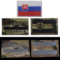 【YF】 Slovakia Infrared Reflective Emblem Slovak Badge Embroidered Appliques