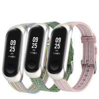 Strap for xiaomi mi band 5 4 3 bracelet Nylon Watchband for Xiaomi Mi Band 5 4 3 Strap Wristband Replacement Band Accessories Smartwatches