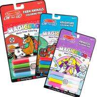 [18แผ่น+4สีไม่เลอะ] สมุดระบายสีไม่เลอะเทอะ Melissa &amp; Doug Magicolor Coloring Pad รีวิวดีใน Amazon USA  หลากรุ่น 9126/9129/9136 ไม่เหมือนใคร ของเล่น มาลิซ่า