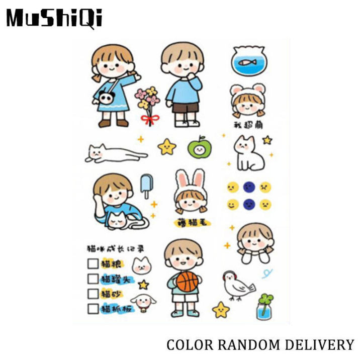 Set 37 hình nhãn dán sticker cute cá mập xanh dễ thương trang trí   Lazadavn