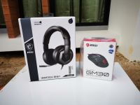 HeadSet MSI IMMERSE GH61 (หูฟังสำหรับเล่นเกม) และ MOUSE MSI CLUTCH GM30 GAMING สินค้าใหม่ มือ 1