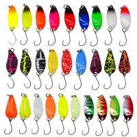 7/9/10Pcs Trout Bait 2.5g/2.6g/3g/3.2g/3.5g/5g Metal Spoon Fishing Lure Wobbler Casting Jigging Tackle Accessories Pesca Chub