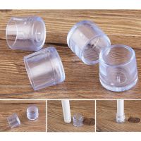 ✥ 4pcs Chair Foot Cover Non-slip Chair Legs Protector Cover Transparent Wear-resistant Protection Feet Cups For Chair Table Legs