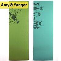 ☬✜☄ 6MM TPE Non-slip Yoga Mats For Fitness Pilates Gym Exercise Sport