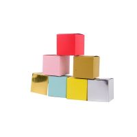 10 Pcs Mini Square Colorful Candy Boxes Travel Gift Box Paper Wedding Birthday Christmas Favor Present Boxes Packing