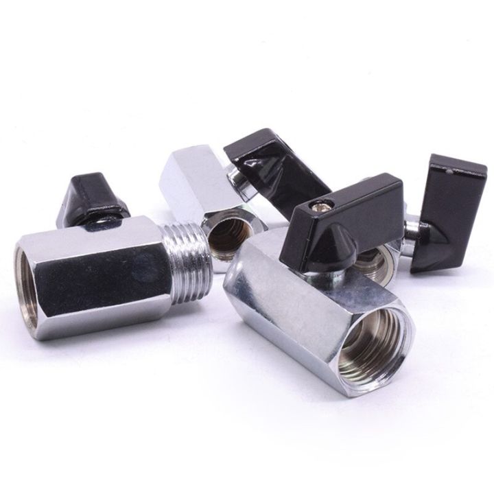 1/4" 3/8" 1/2"  BSP Female Male Thread Brass Mini Ball Valve Pipe Fitting Connector with Handle Plumbing Valves