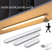 3color 10CM20CM30CM40CM Night Light Motion Sensor Smart LED Night Lamp Wireless USB Cabinet Bedroom Wardrobe Indoor Lighting