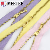 10pcs Meetee 3# Gold 121520cm Close-end Metal Zippers Closure for Sewing Repair Kit Tools Garment Purse Bags Accessories A4-16