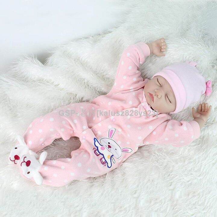 hot-dt-55cm-bebe-reborn-baby-sleeping-lifelike-soft-silicone-real-weighted-rooted-hair