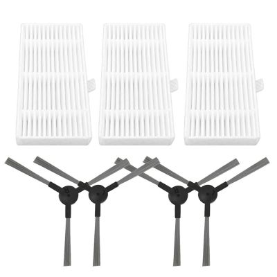 【lz】☈  Side Kits Escova Filtro para Cecotec Conga 999 X-Treme Aspirador Varrendo Acessórios Robô Peças de reposição para Casa 1 Conjunto