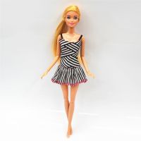 New 30cm 11 Joints Movable Doll with Clothes 1/6 Doll with Skirt Girls Play House Diy Dress Up Toy Gifts