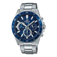 Casio Edifice นาฬิกาข้อมือผู้ชาย สายสเตนเลสสตีล รุ่น EFV-570D,EFV-570D-2A,EFV-570D-2AV (CMG) - สีเงิน