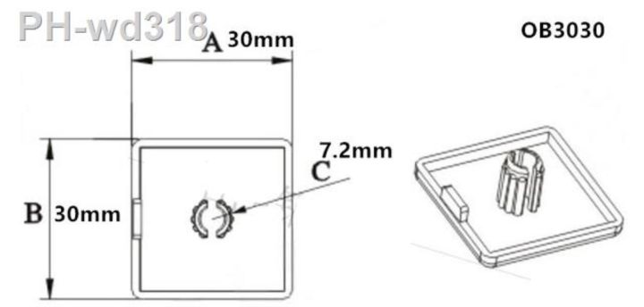 10pcs-plastic-pipe-hole-plug-2020-3030-4040-4545-eu-aluminium-extrusion-profile-cover-decorative-end-cap-plate-window-hardware