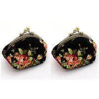 Wallet,Lady Vintage Flower Mini Coin Purse Wallet Clutch bag