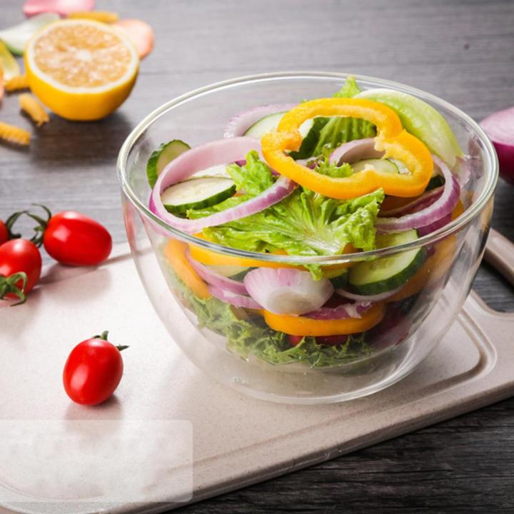 double-layer-heat-resistant-high-borosilicate-glass-bowl-salad-bowl-microwave-tableware-ice-cream-heatproof-salad-dinnerware