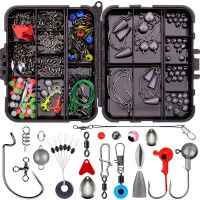 257PCS ชุดเหยื่อตกปลาโลหะ ABS ความต้านทานการกัดกร่อน ต่อต้าน Winding Fishing Hook Kit for Outdoor