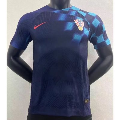 เสื้อกีฬาแขนสั้น ลายทีมฟุตบอล Croatia Away Jersey 22-23 ไซซ์ S-XXL AAA สไตล์คลาสสิก