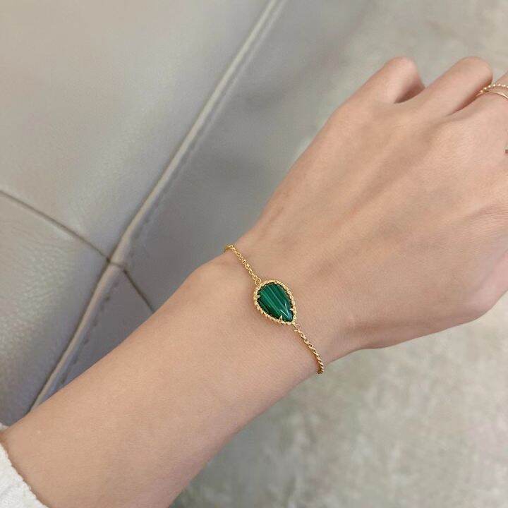 new-2023-trend-classic-high-quliaty-famous-brand-luxury-jewelry-bracelets-for-women-malachite-water-drop-pure-925-sliver-gifts