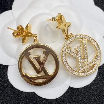 LV Hoop Earrings Gold Replica