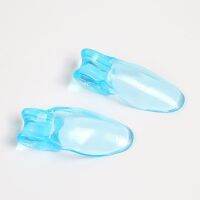 ✇✲ 1 Pair Blue Silicone Gel Bunion Toe Corrector Orthotics Straightener Separator Pain Set Toe Braces Silicone Toe Foot Cover