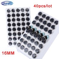 40pcs 16mm Metal Push Button Switch Oxidized Black Waterproof Latching Fixed switch Momentary Reset Button Ring Power 12V24V LED