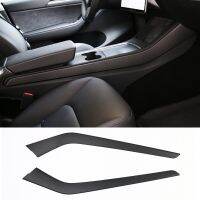 Center Control Side Trim Strip Refitted Decoration Accessories For Tesla Model 3 Model Y 2020-2021 Glossy Black