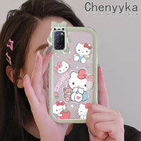 เคส Chenyyka สำหรับ OPPO A52 A72 A92 4G เคสการ์ตูน Hello Kitty Bear สร้างสรรค์สีสันน่ารักมอนสเตอร์น้อยเลนส์กล้องถ่ายรูปแบบนิ่มซิลิโคนเคสใสกันกระแทกแบบใสง่ายเคสป้องกัน