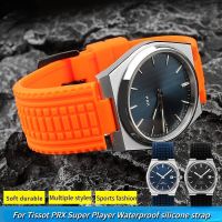 สำหรับ TISSOT PRX Super Player Watch T137.407 T137.410 ซิลิโคนกันน้ำสายยางรัด 26-12 มม. ยกชายอุปกรณ์เสริม