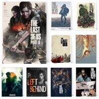 2022 The Last Of Us 2เกมคลาสสิก Retro ผ้าใบโปสเตอร์-Bar Cafe ห้องนั่งเล่นห้องรับประทานอาหารตกแต่งบ้านภาพวาด