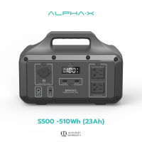 Alpha Power Station เครื่องสำรองไฟแบบพกพา แบตเตอรี่สำรอง รุ่น S500 ความจุ 23000mAh / 1600W รับประกัน 1 ปี