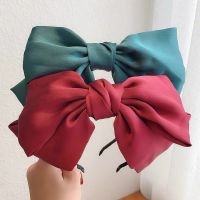 【cw】 Bow Headband Hair Band new big bow hair band ins super sweet fairy headband accessories