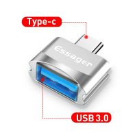 Essager USB ชนิด C อะแดปเตอร์ OTG ไมโคร USB USB เชื่อมต่อ Microusb USB-C USB ตัวผู้ USB 2.0แปลงสำหรับ Samsung Xiaomi Mi Oneplus สายแปลง