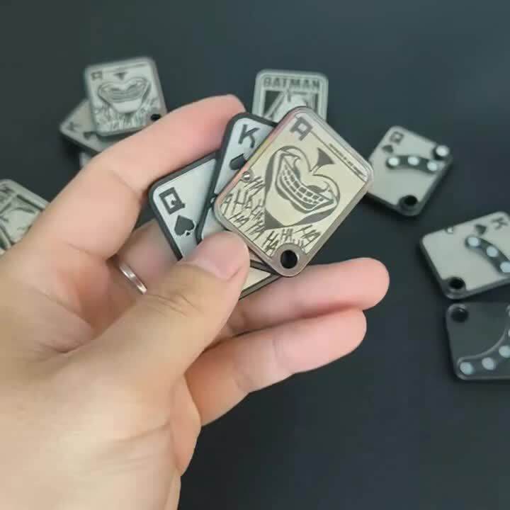 Joker EDC Fidget Slider 3 Layers Push Slider Metal Antistress