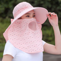 Women Summer Sun Hats Floral Camouflage Sun Visor Hat With Big Heads Wide Brim Bicycling Beach Hat UV Protection Female Cap