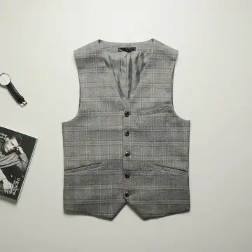 Grey Vest Men Best Price in Singapore Feb 2024 Lazada