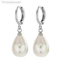 【hot】❈  Tsunami water drop pearl earrings women/girls sweet and romantic high quality ER-458