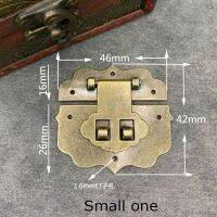 【SALE】 cnidus 1Pcs Antique Bronze Alloy Latch ฮาร์ดแวร์เครื่องประดับตกแต่งของขวัญกล่องไม้กระเป๋าเดินทาง Hasp Latch Buckle Lock With Screws