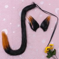 Épingle à cheveux doreille danimal en peluche chat doux et moelleux pinces à cheveux danime de renard queue de fourrure décor de festival fête danniversaire Ramadan cosplay