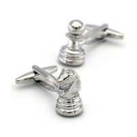 Chess Design Fashion Cufflinks For Men Quality Copper Material Silver Color Cuff Links Wholesale&amp;retail Cuff Link