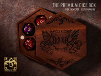 The Dragon Dice Box | Premium DnD Dice Box | D&amp;D Dice Box | Dice Vault | Dice Storage Tray for MTG RPG Gaming