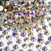 SS2 - SS50 Crystal/Crystal AB Rhinestones Nail Rhinestones Glass Strass Nail Art Stone Flatback Strass Non Hotfix Rhinestones