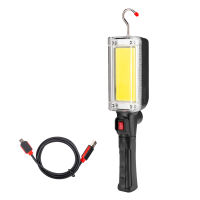 Portable Lantern USB Charging Flashlight Torch by 2*18650 Battery LED COB Working Light Super Bright Outdoor Camping Light