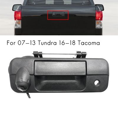Rear View Tailgate Handle Camera Backup Camera for Toyota 07-13 Tundra 16-18 Tacoma Aftermarket Nav Radio Monitor