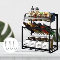 Spice Rack ชั้นวางของในครัวอเนกประสงค์ ชั้นวางเครื่องปรุง 3 ชั้น ชั้นวางของในครัว ชั้นวางขวด ชั้นวางสแตนเลส ที่วางเครื่องปรุง ที่วางขวด ชั้นวางเครื่องเทศ ชั้นวางขวดเครื่องปรุง ชั้นวางของอเนกประสงค์