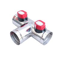 AC 220v AC110V DC12V DC24V stainless steel  motorized ventilation register motorized valve   Air Duct Valve  OD51mm-150mm Valves