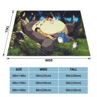 My Neighbor Totoro Blankets Fleece Decoration Japanese Anime Satsuki Mei Warm Throw Blanket for Home Couch Bedspread